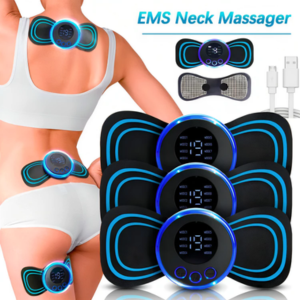 Mini Massageador Elétrico Portátil para Alívio de Dores no Pescoço