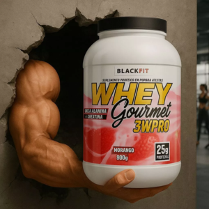 Whey Protein 900g Muito Barato Bom e Saboroso - Massa Muscular Academia Fitness Treino Tênis Camiseta
